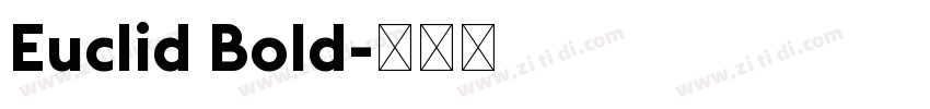 Euclid Bold字体转换